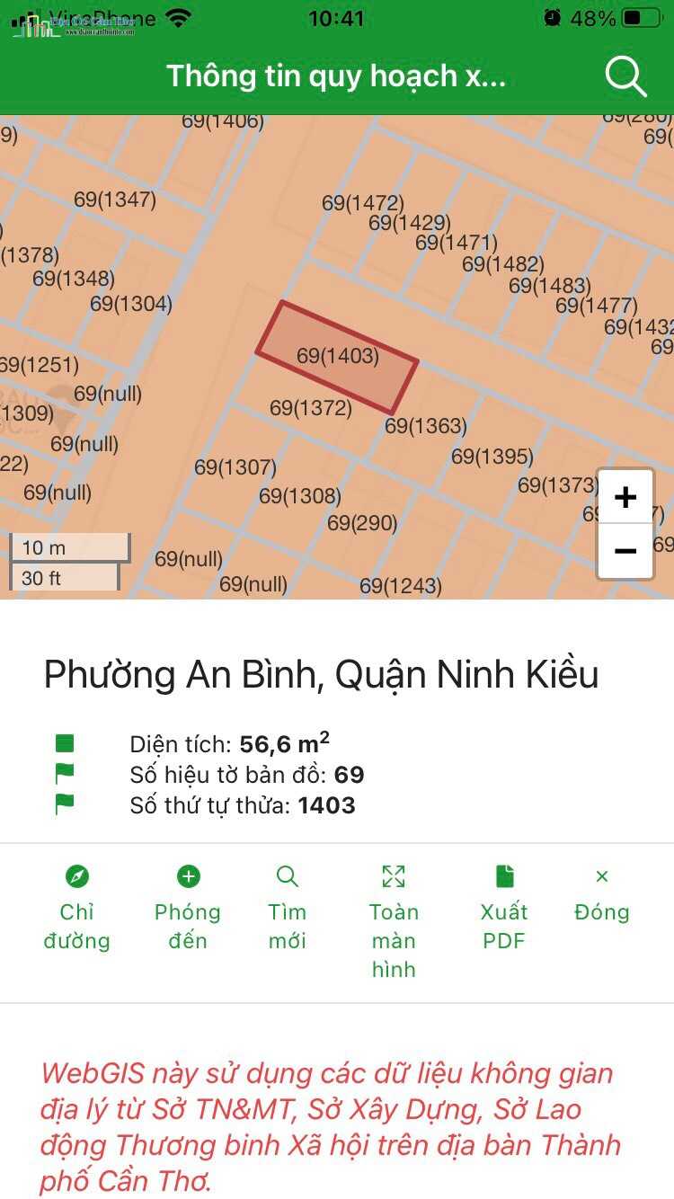 Nền góc Kdc 923 - Lộ Vòng Cung, P. An Bình, Ninh Kiều, Cần Thơ